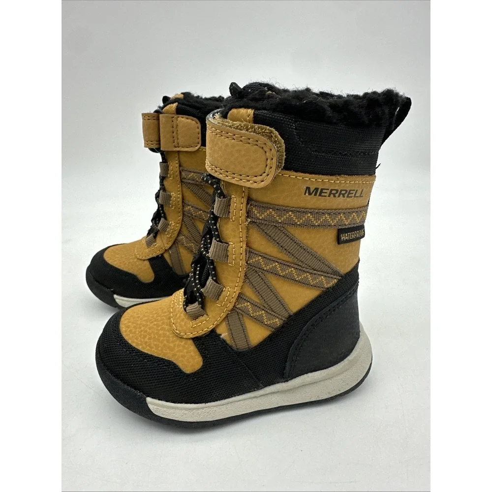 Merrell Snow Crush 2JRWP Wheat Waterproof boots (toddler 04) ML263714 New in Box